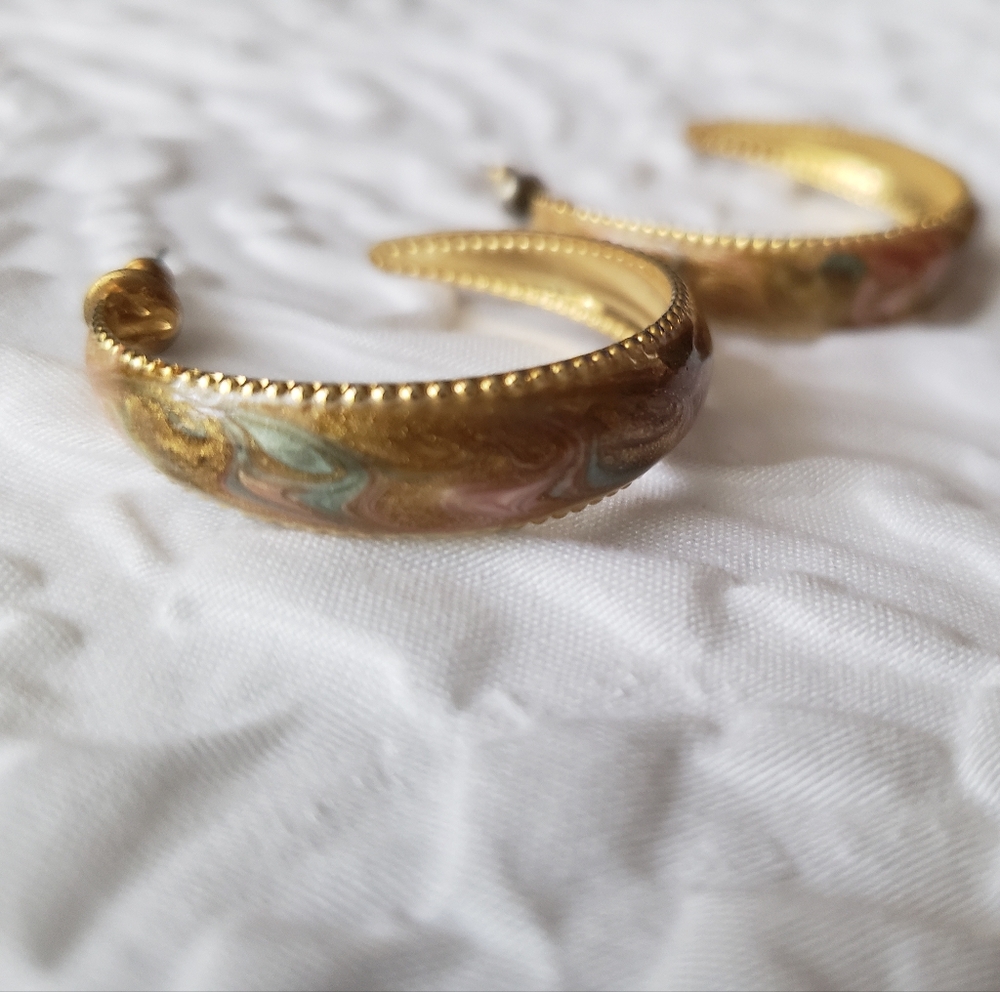 Vintage half hoop Earrings